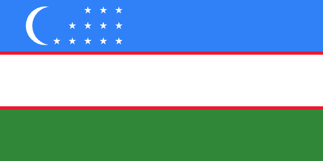 Uzbekistan national flag